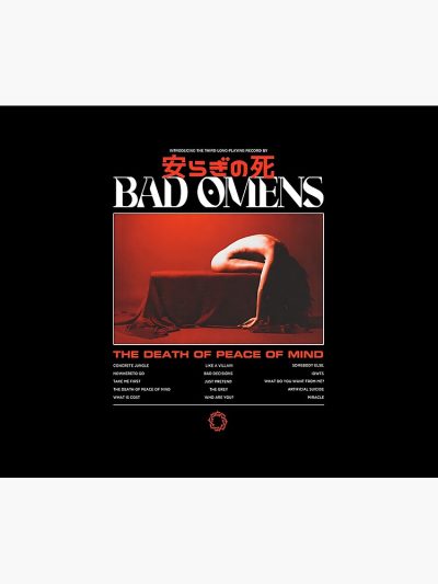 Bad Omens The Death Of Peace Of Mind Tracklist. Tapestry Official Bad Omens Merch