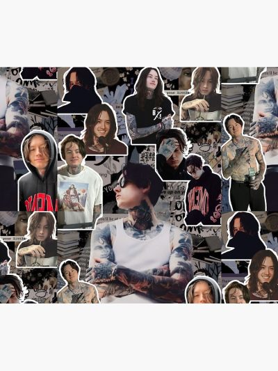 Noah Sebastian Photo Collage Tapestry Official Bad Omens Merch