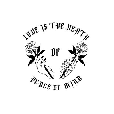 Bad Omens Love Is The Death Of Peace Of Mind Tote Bag Official Bad Omens Merch