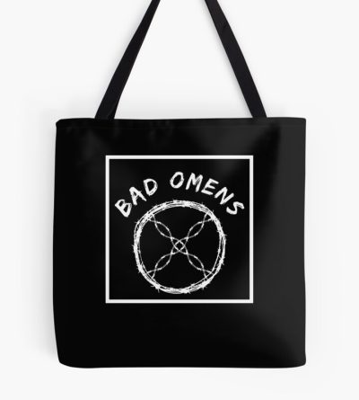 Barbed Wire Bad Omens Logo Tote Bag Official Bad Omens Merch