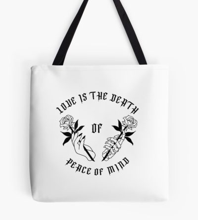 Bad Omens Love Is The Death Of Peace Of Mind Tote Bag Official Bad Omens Merch