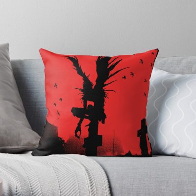 Bad-Omens Band Shinigami 2022 2023, A Tour Of The Concrete Jungle Tour Throw Pillow Official Bad Omens Merch