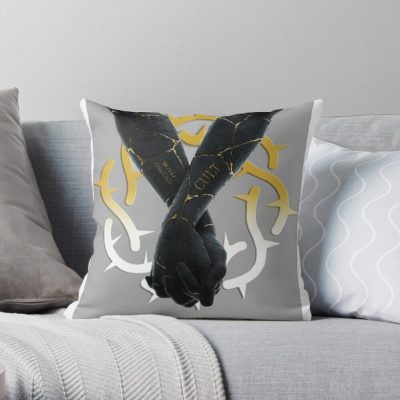 Bad Omens Is An American Metalcore Graphic 1 Throw Pillow Official Bad Omens Merch