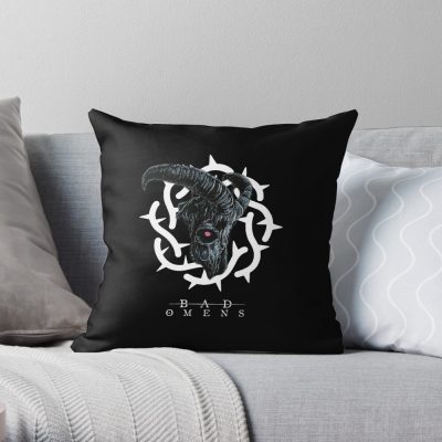 Bad Omens Throw Pillow Official Bad Omens Merch