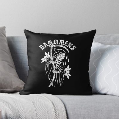 Reaper Dye Throw Pillow Official Bad Omens Merch