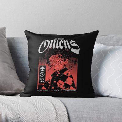 Bad Omens Music Throw Pillow Official Bad Omens Merch