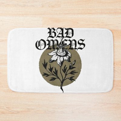 Flowers With Moon Bath Mat Official Bad Omens Merch